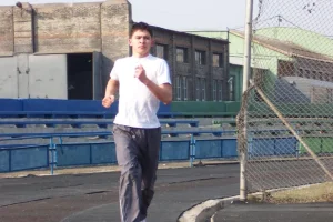 Александр Рим на утренней пробежке