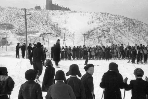 Лыжные соревнования в Углегорске, 1950-е годы