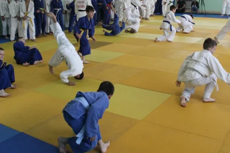 Японские сенсеи учат юных спортсменов канонам классического дзюдо