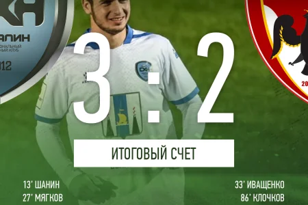 «Сахалин» забил три гола и набрал три очка