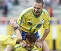 Денис Лактионов, бывший игрок комсанды \"Сахалин\", ныне играющий за корейский клуб \"Сон Нам Ильхва Чунма\".
