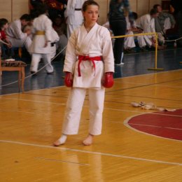 Данченко Анастасия - победительница соревнований по ката и кумитэ среди девушек 14-15 лет