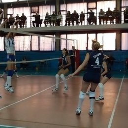 14.10.2012. "СДЮШОР-Экран" (Санкт-Петербург) -  ВК "Сахалин" (Южно-Сахалинск) - 1:3. "Сахалин" в синей форме. 