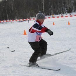 На лыжне будущий чемпион!