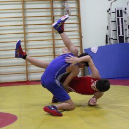 Тренировка борцов в СШ самбо и дзюдо
