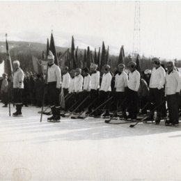 Открытие соревнований на стадионе "Космос", 1974 год 