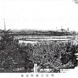 Бейсбольный стадион и велотрек в парке Тойохары