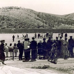 Стадион в Углегорске, начало 1950-х годов