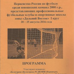 Первенство Дальнего Востока среди юношей 2000 г.р. (Белогорск)