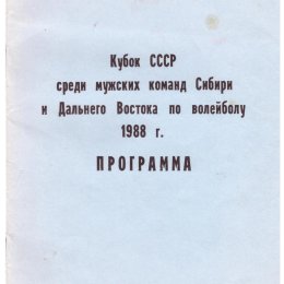 Кубок Сибири и Дальнего Востока по волейболу среди мужских команд (Южно-Сахалинск)