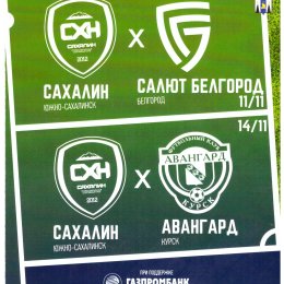 "Сахалин" - "Салют" (Белгород) / "Авангард" (Курск)