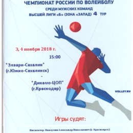 "Элвари-Сахалин" (Южно-Сахалинск) - "Динамо-ЦОП" (Краснодар)