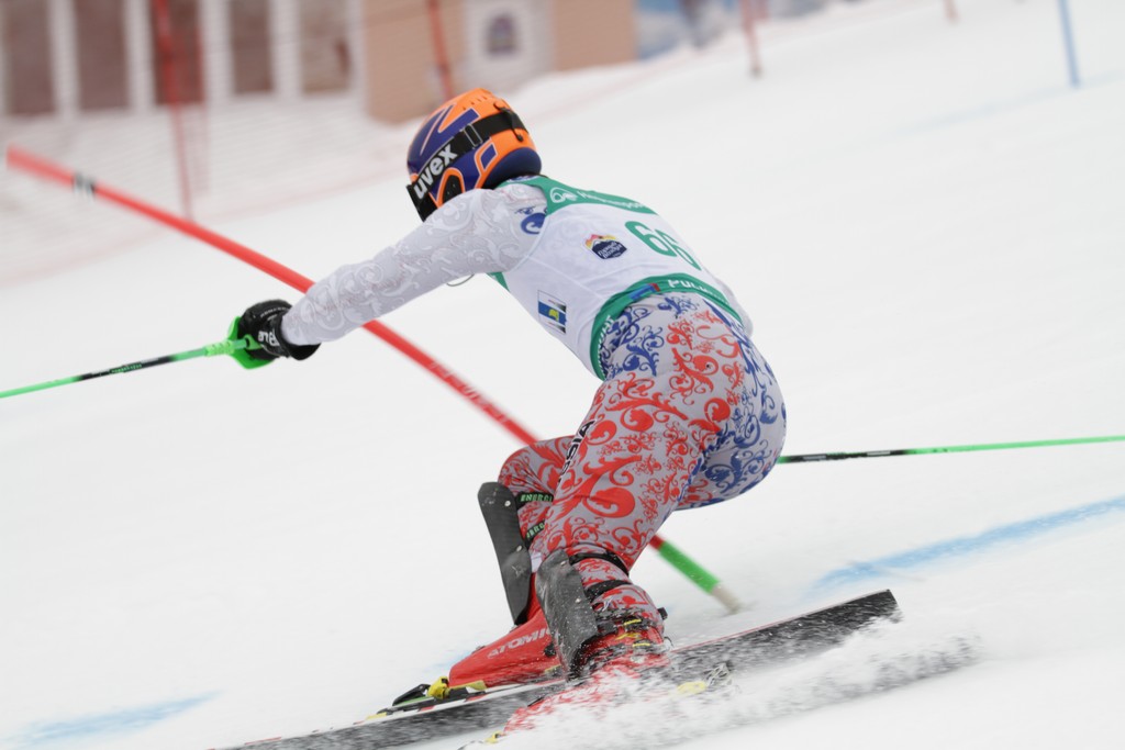 Чемпионат России по горнолыжному спорту. Слалом. Первый день.