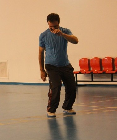 Волейбольная тренировка секции инвалидов по слуху