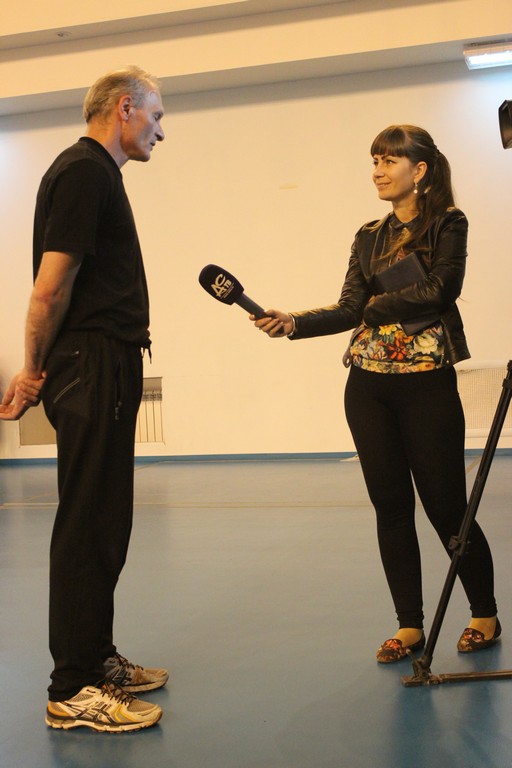 Волейбольная тренировка секции инвалидов по слуху