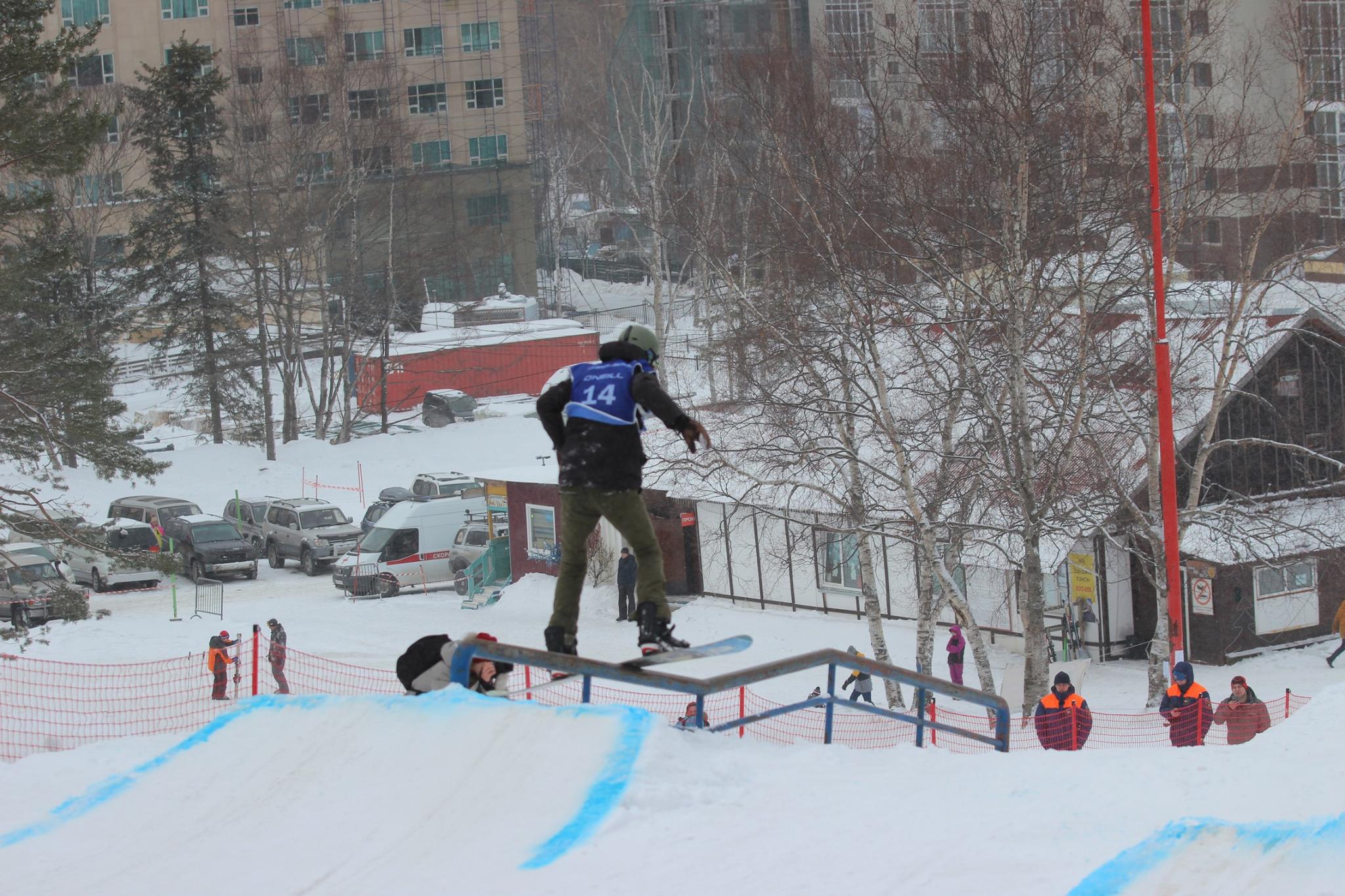 Этап Кубка России по сноуборду (слоупстайл)