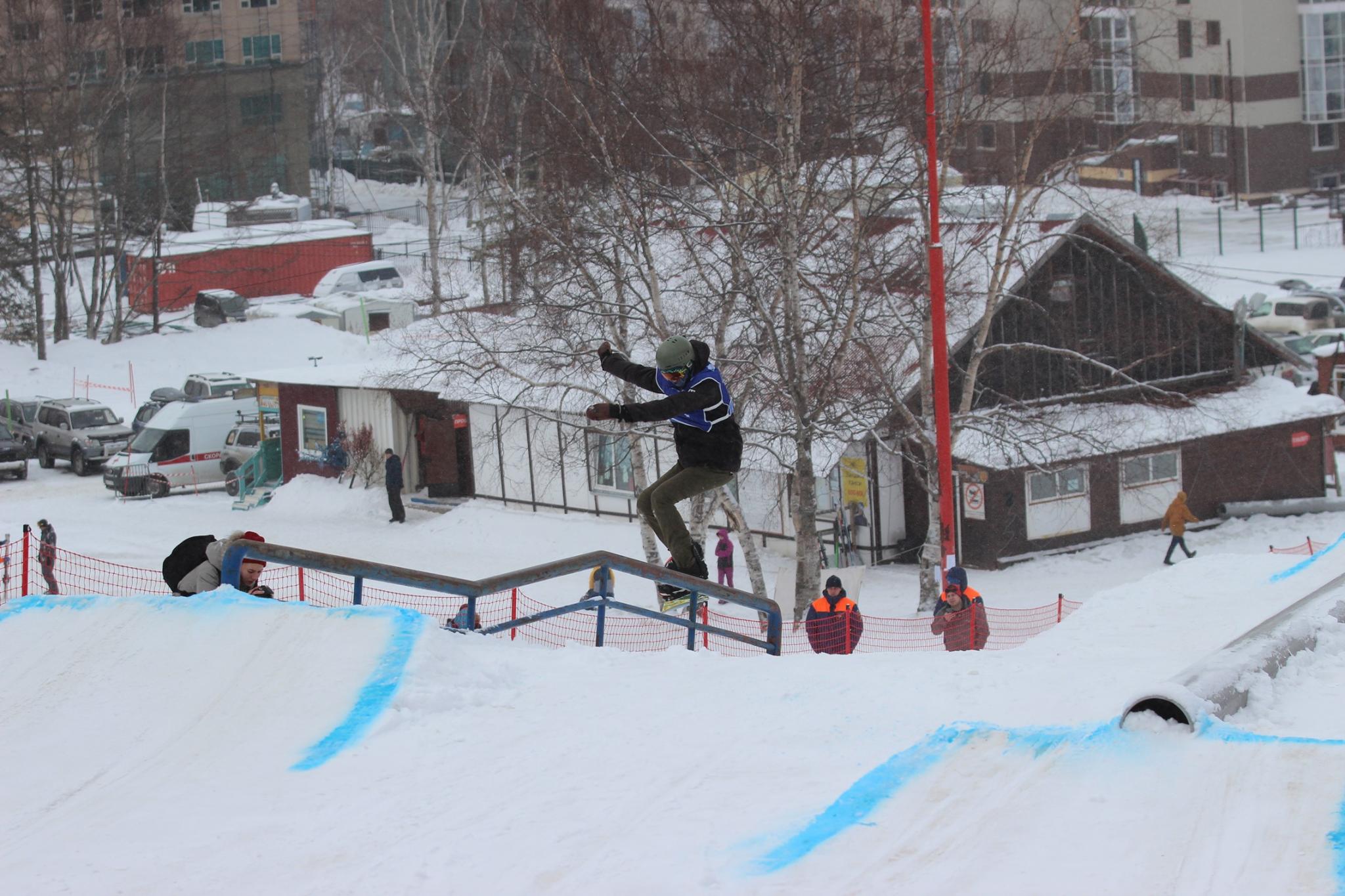 Этап Кубка России по сноуборду (слоупстайл)
