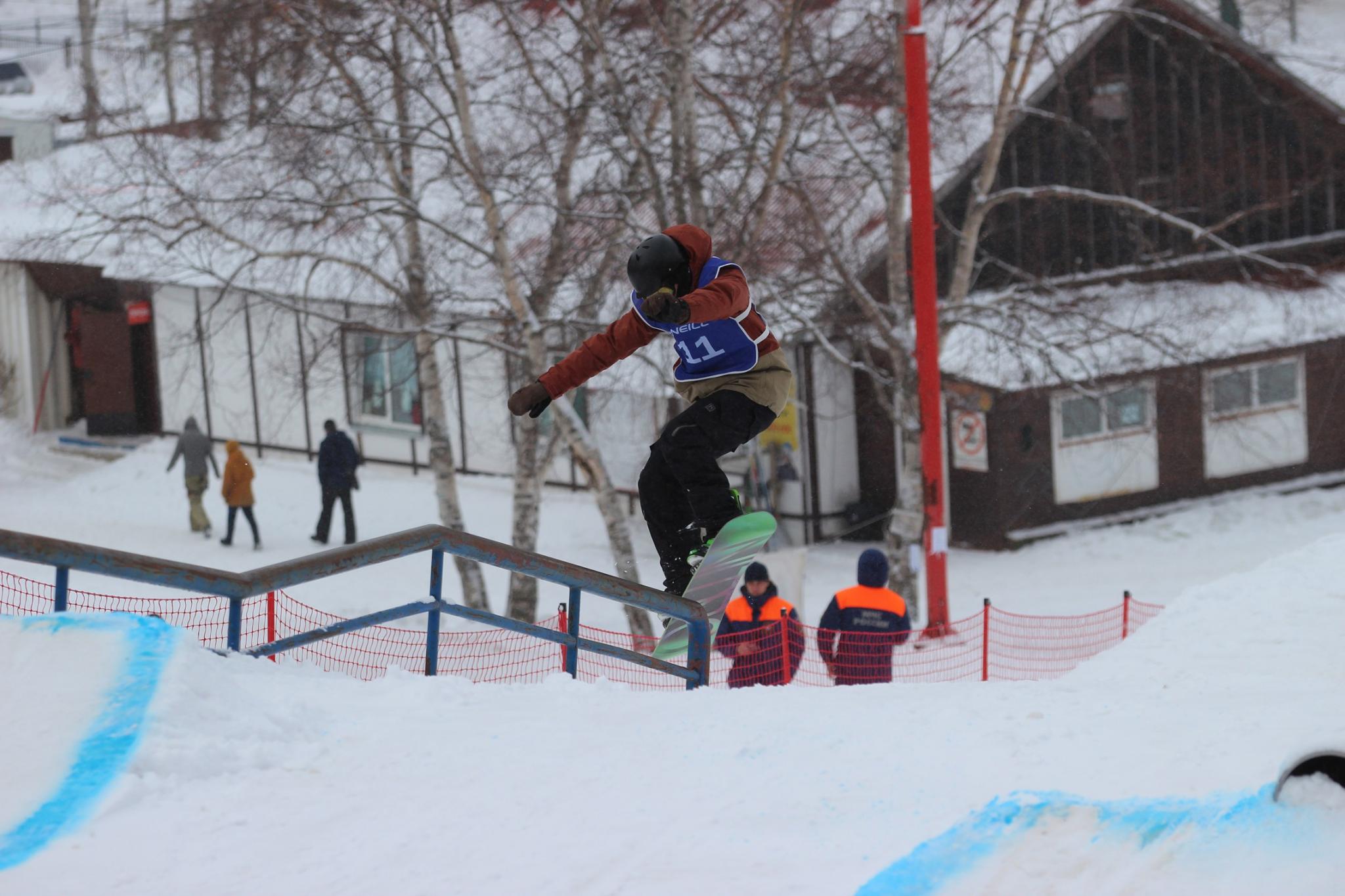 Этап Кубка России по сноуборду (слоупстайл)