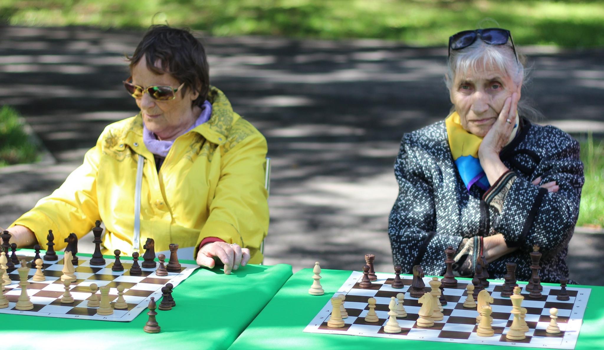 Праздник шахмат в городском парке