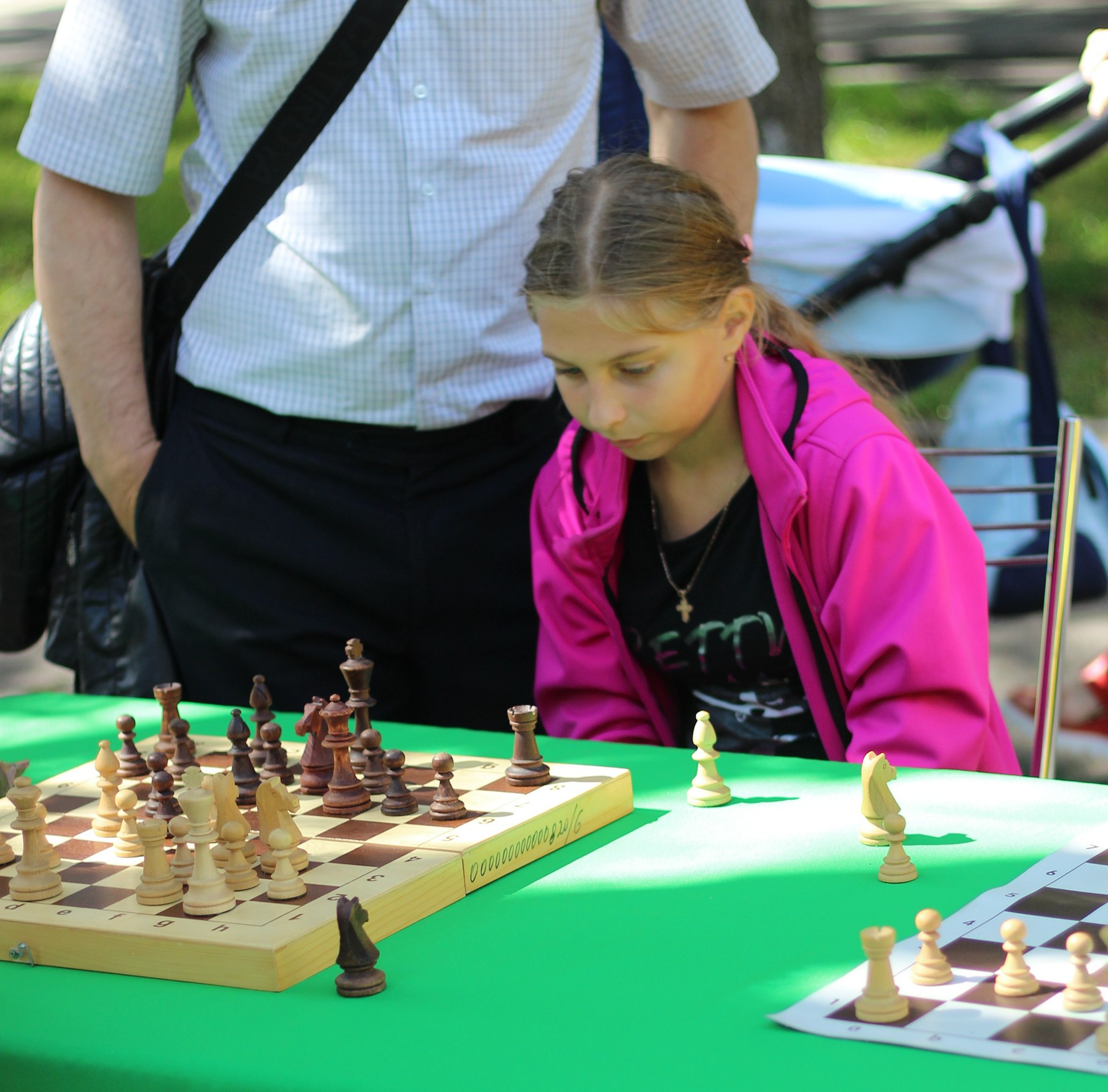 Праздник шахмат в городском парке