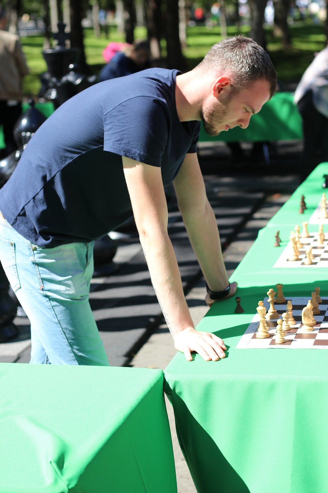 Праздник шахмат в городском парке