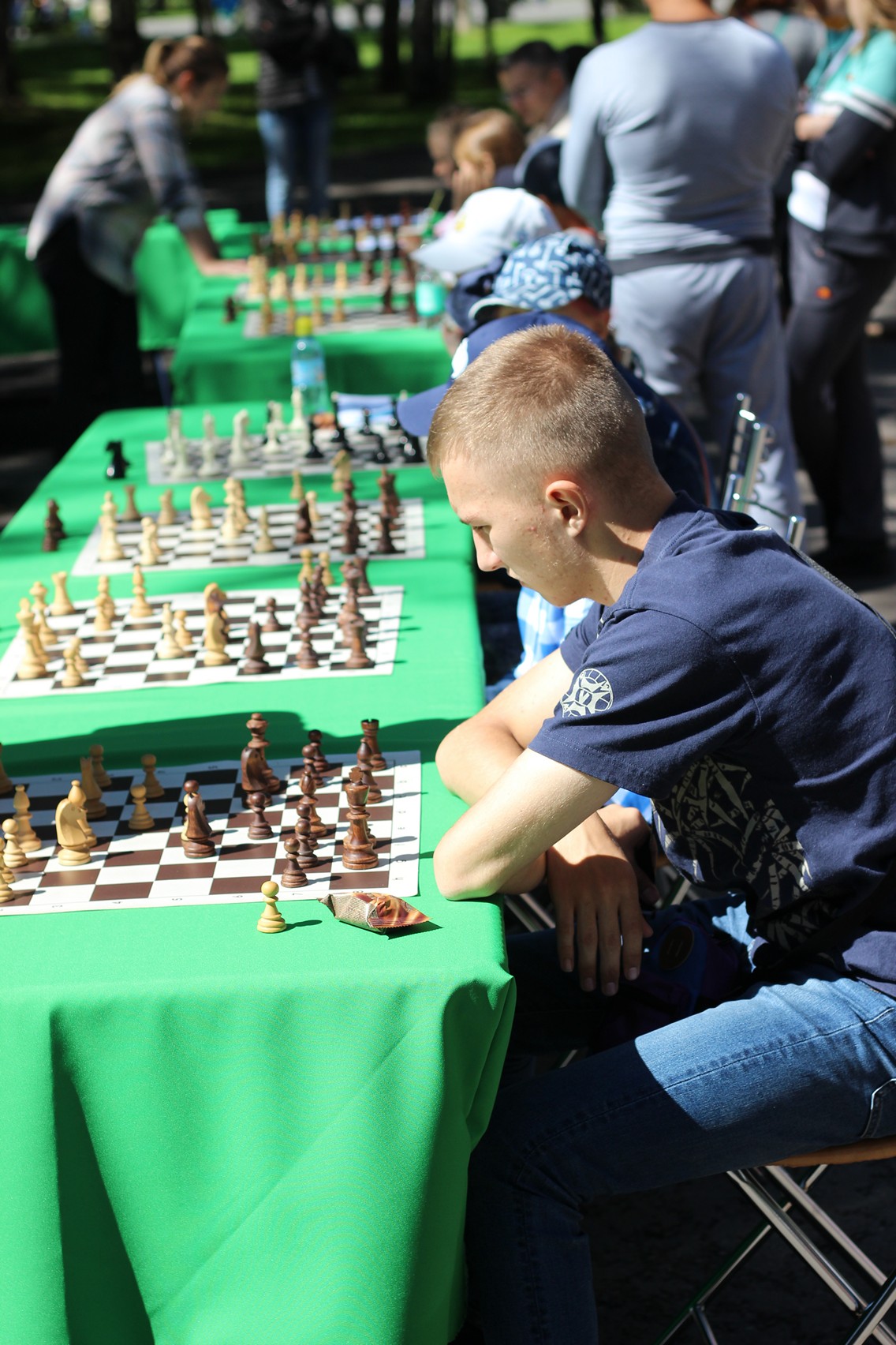 Праздник шахмат в городском парке