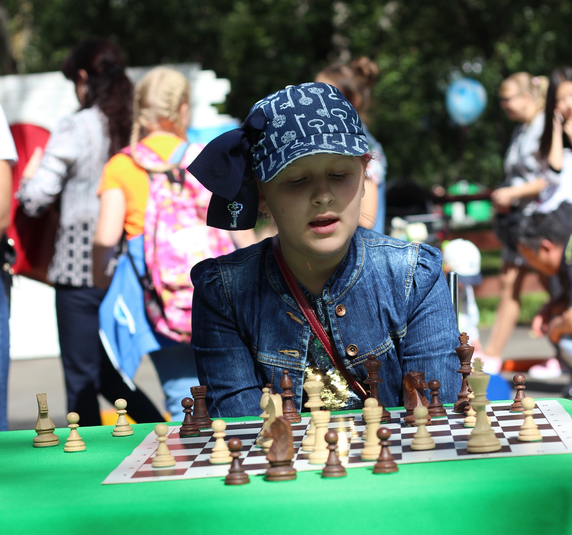 Праздник шахмат в городском парке