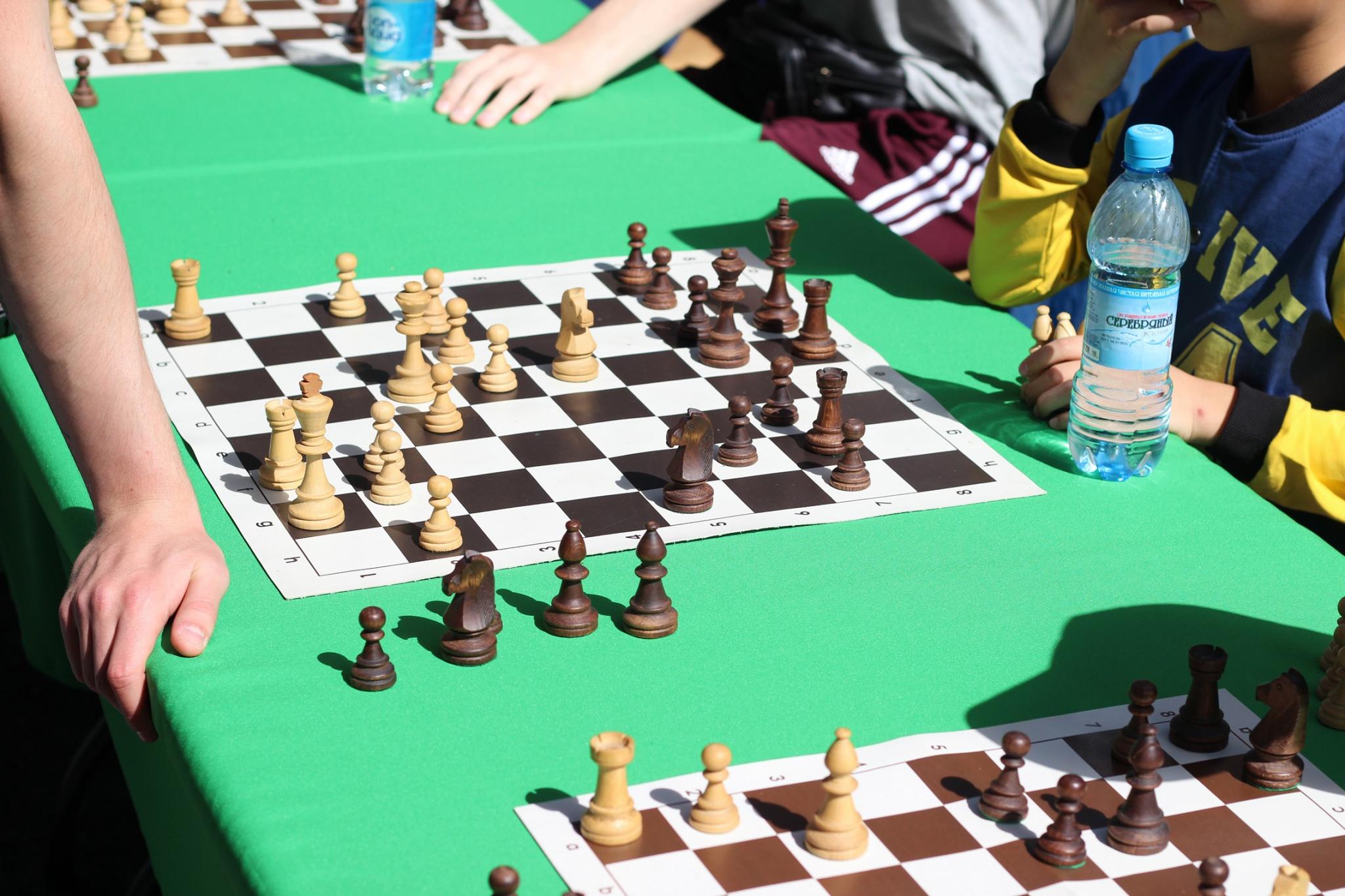 Праздник шахмат в городском парке