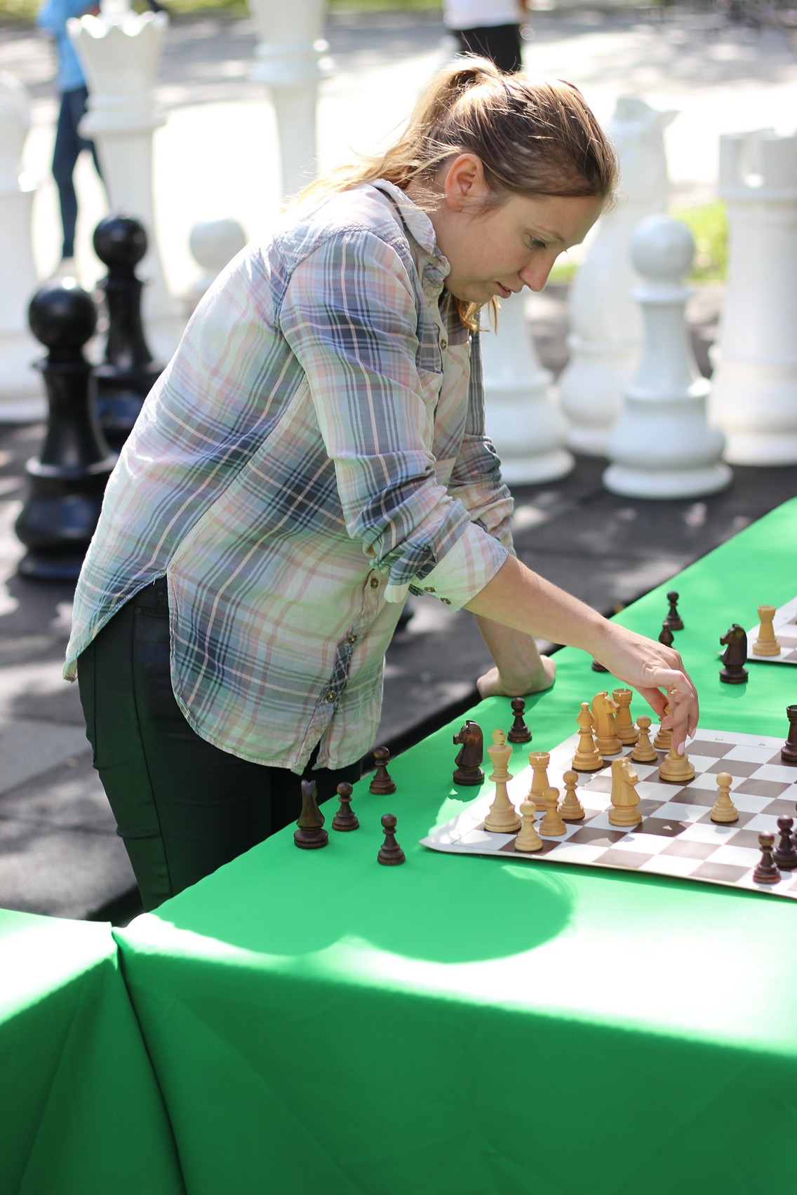 Праздник шахмат в городском парке