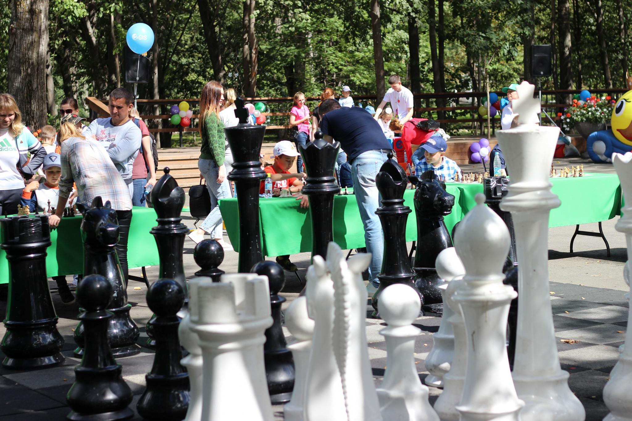 Праздник шахмат в городском парке