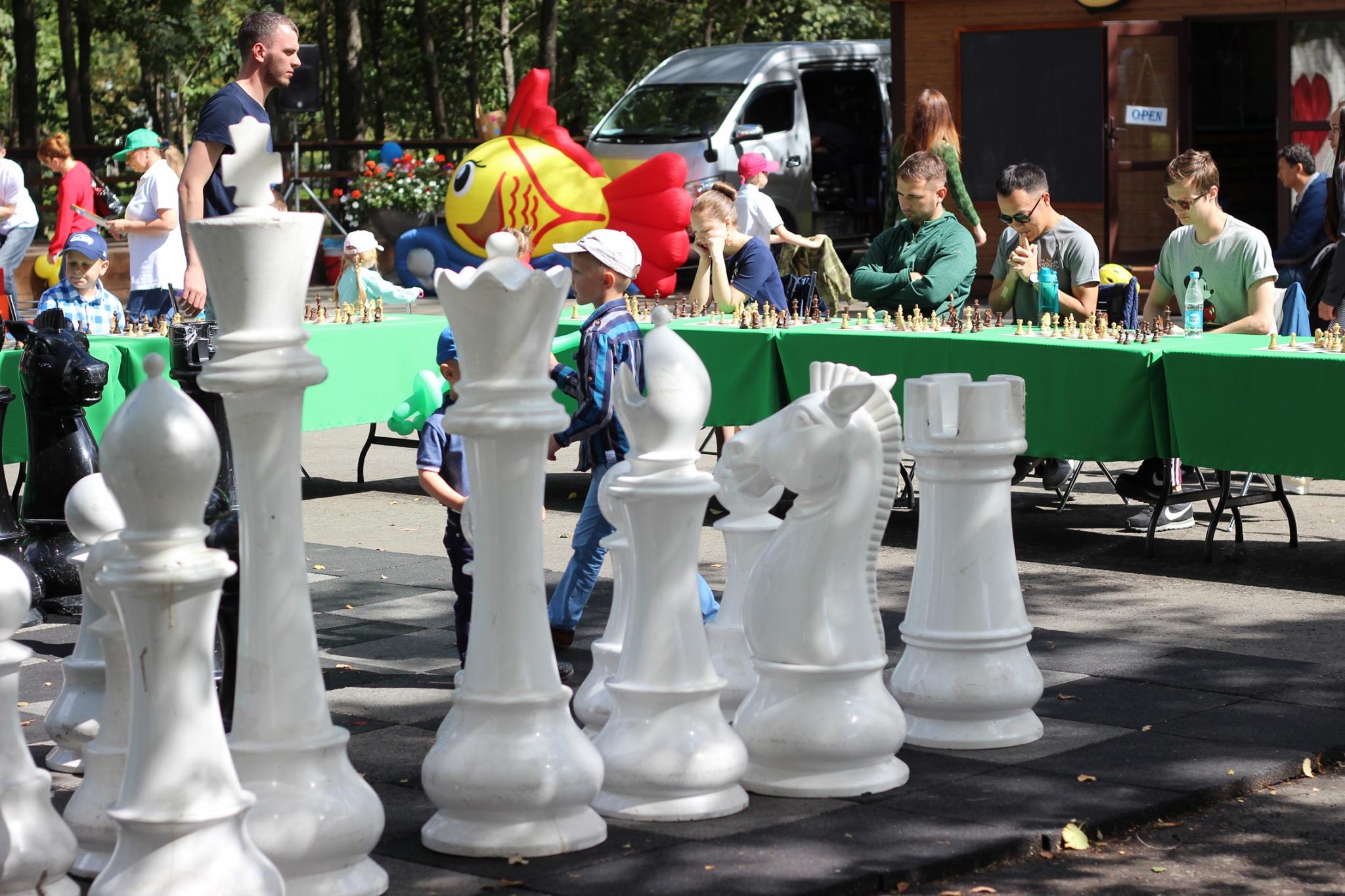 Праздник шахмат в городском парке