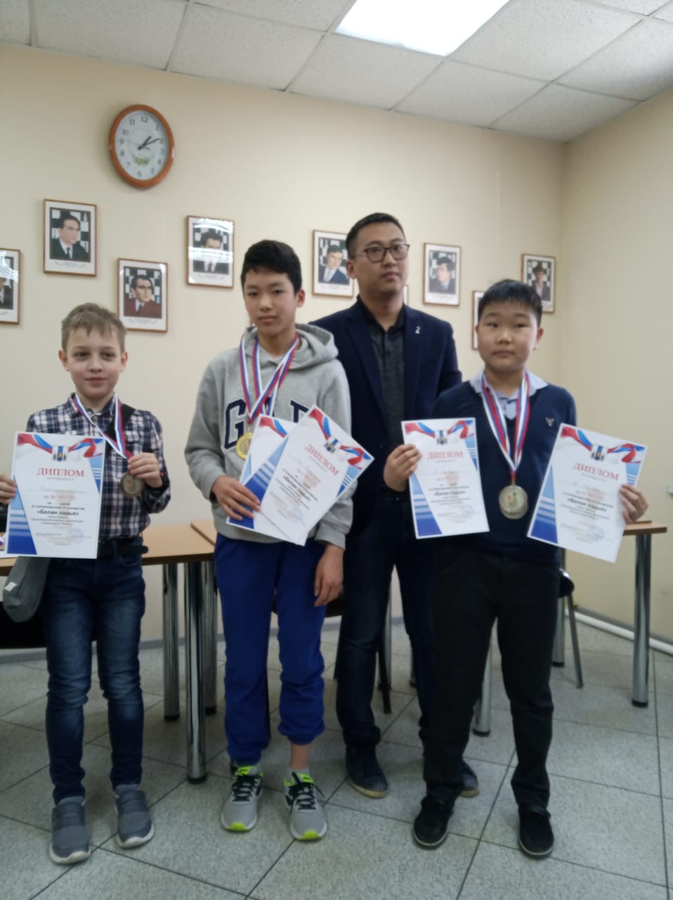 Награждение победителей и призеров областного этапа турнира "Белая ладья"