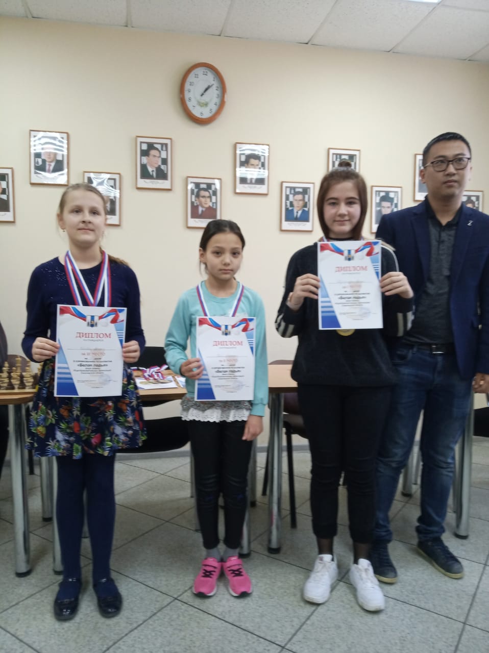 Награждение победителей и призеров областного этапа турнира "Белая ладья"