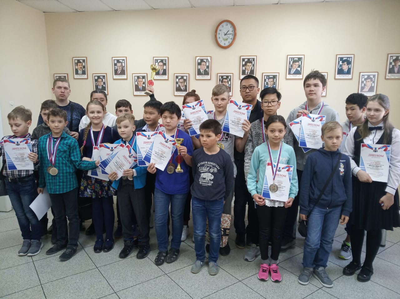 Награждение победителей и призеров областного этапа турнира "Белая ладья"