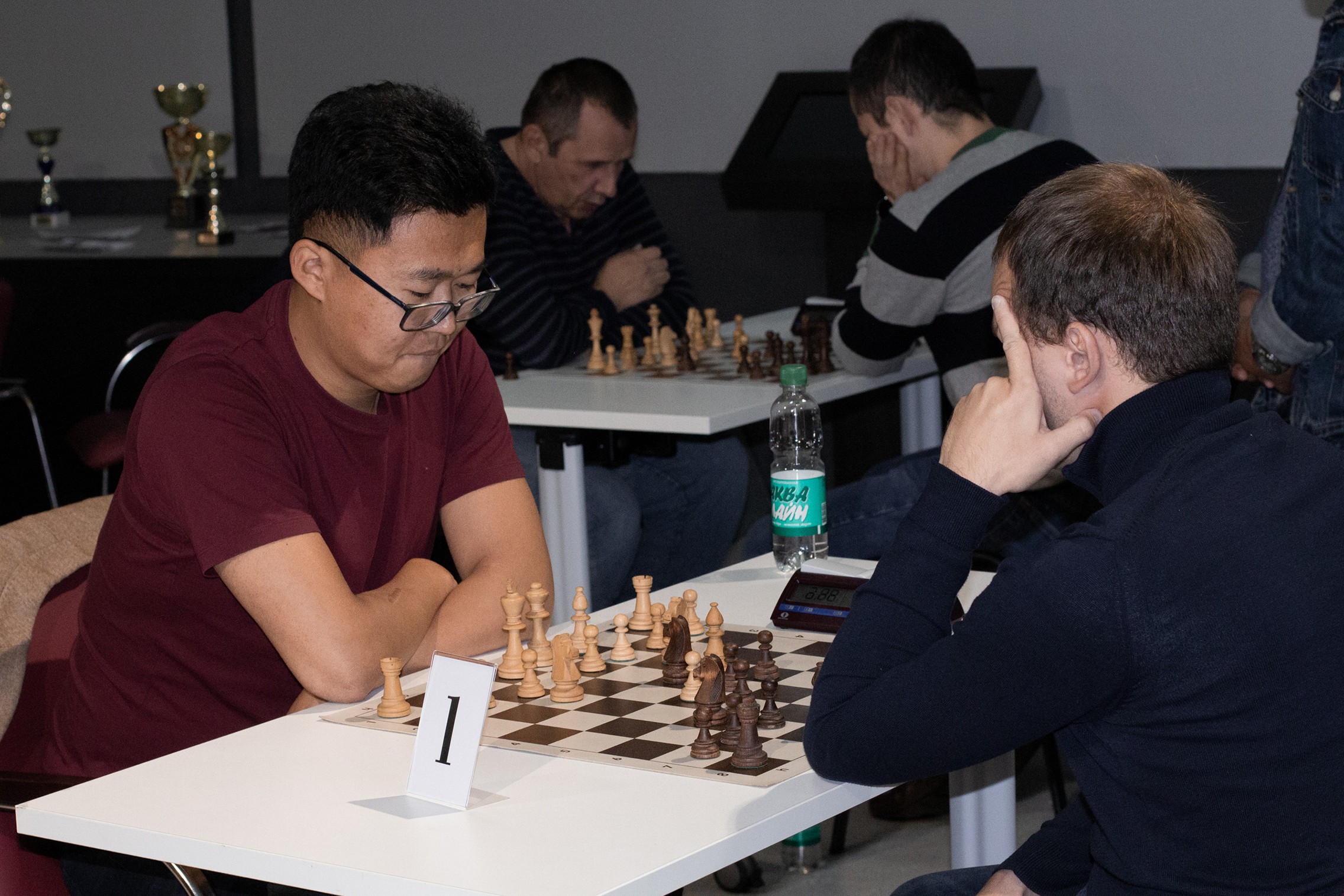 Блиц-турнир с участием международных гроссмейстеров Александра Рахманова и Марии Фоминых (фото Светланы Кругловой)