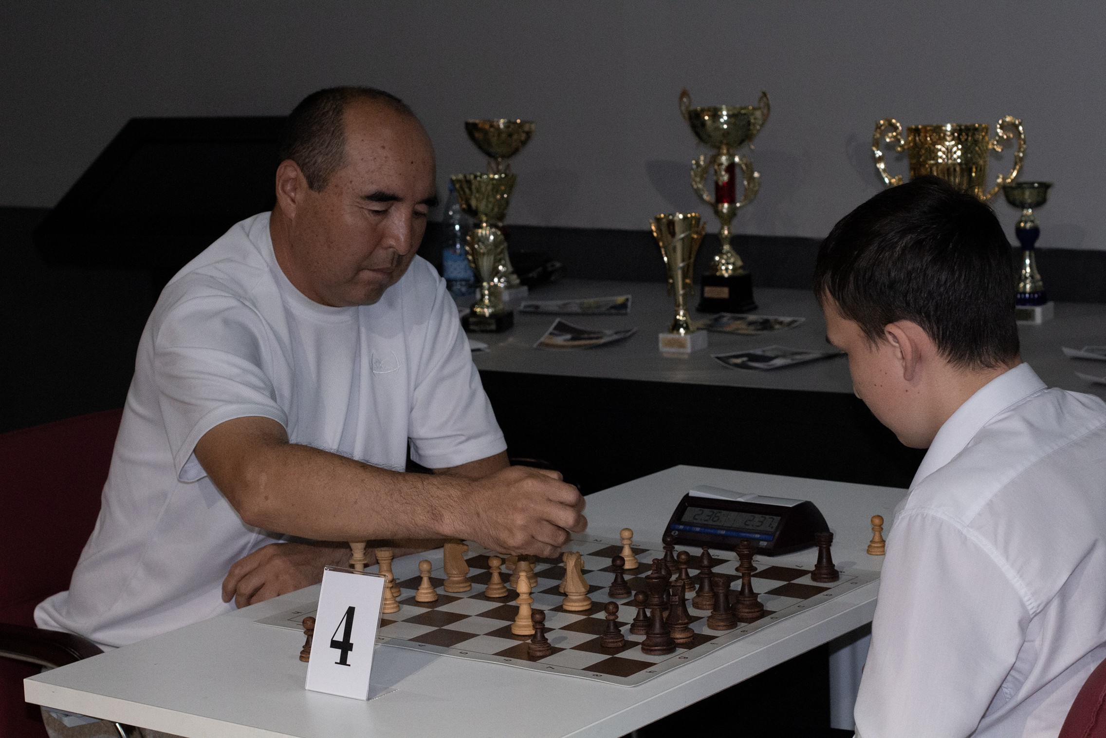 Блиц-турнир с участием международных гроссмейстеров Александра Рахманова и Марии Фоминых (фото Светланы Кругловой)