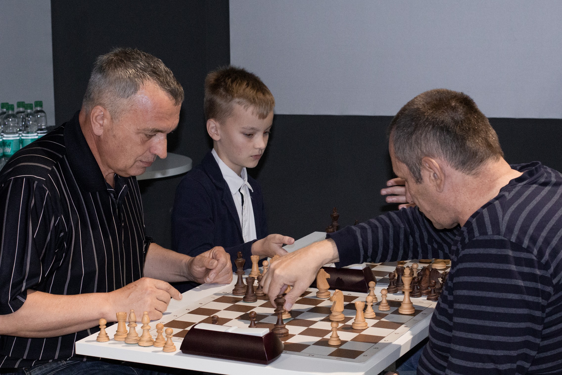 Блиц-турнир с участием международных гроссмейстеров Александра Рахманова и Марии Фоминых (фото Светланы Кругловой)