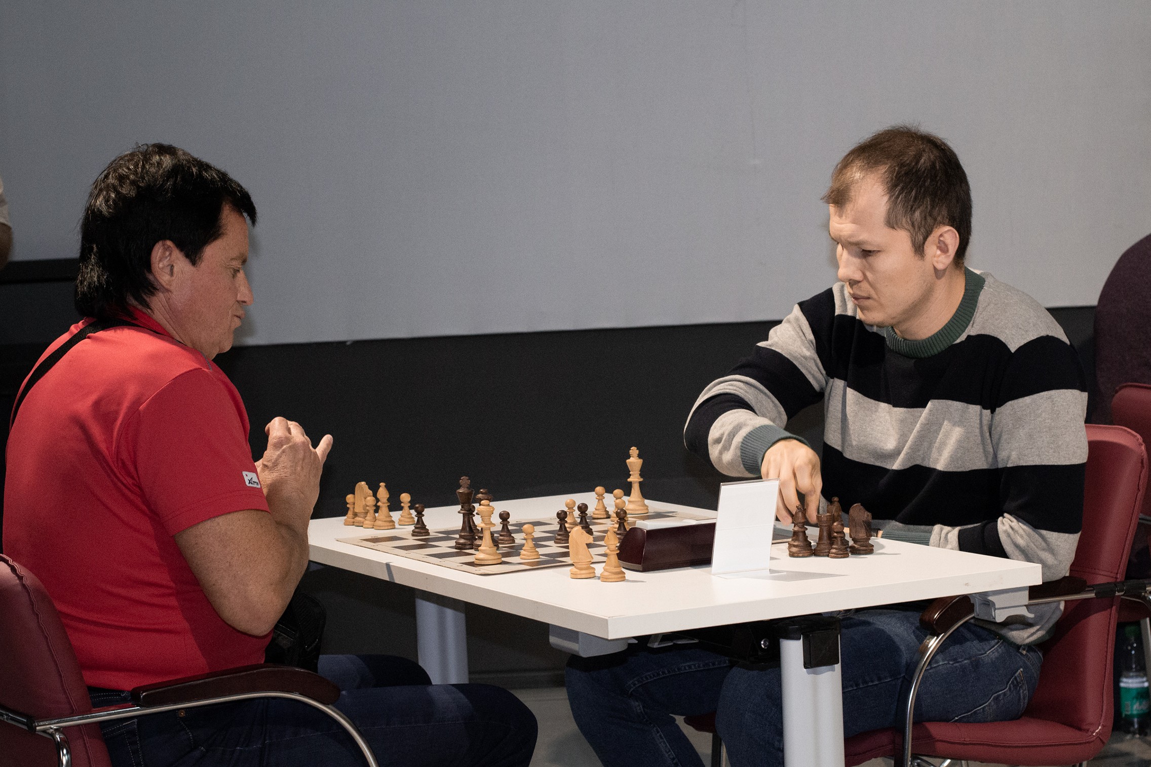 Блиц-турнир с участием международных гроссмейстеров Александра Рахманова и Марии Фоминых (фото Светланы Кругловой)