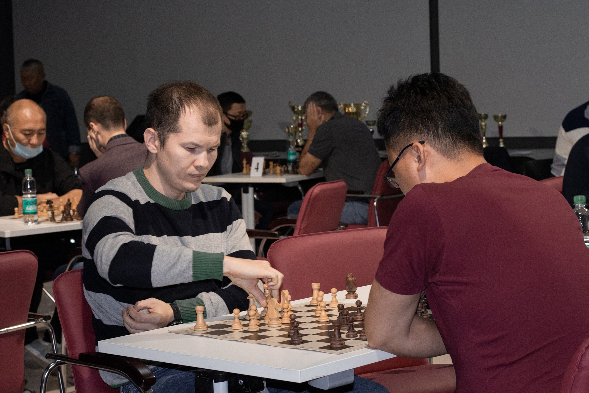 Блиц-турнир с участием международных гроссмейстеров Александра Рахманова и Марии Фоминых (фото Светланы Кругловой)