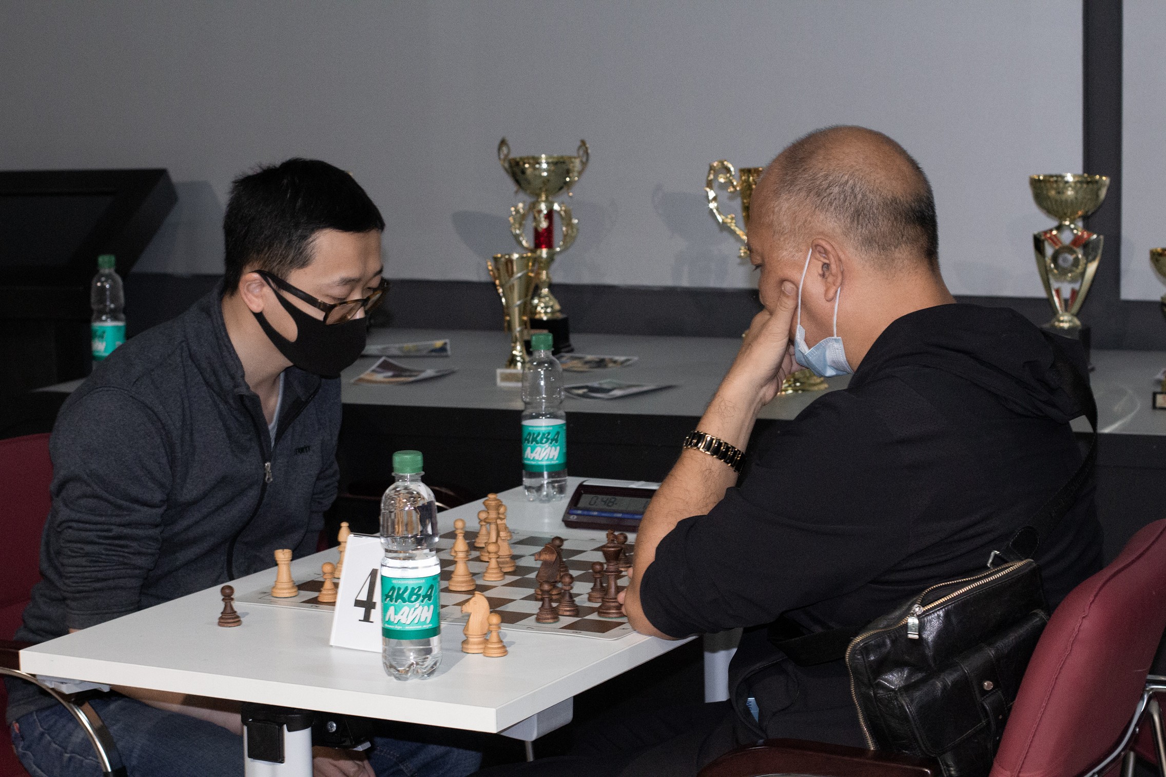 Блиц-турнир с участием международных гроссмейстеров Александра Рахманова и Марии Фоминых (фото Светланы Кругловой)