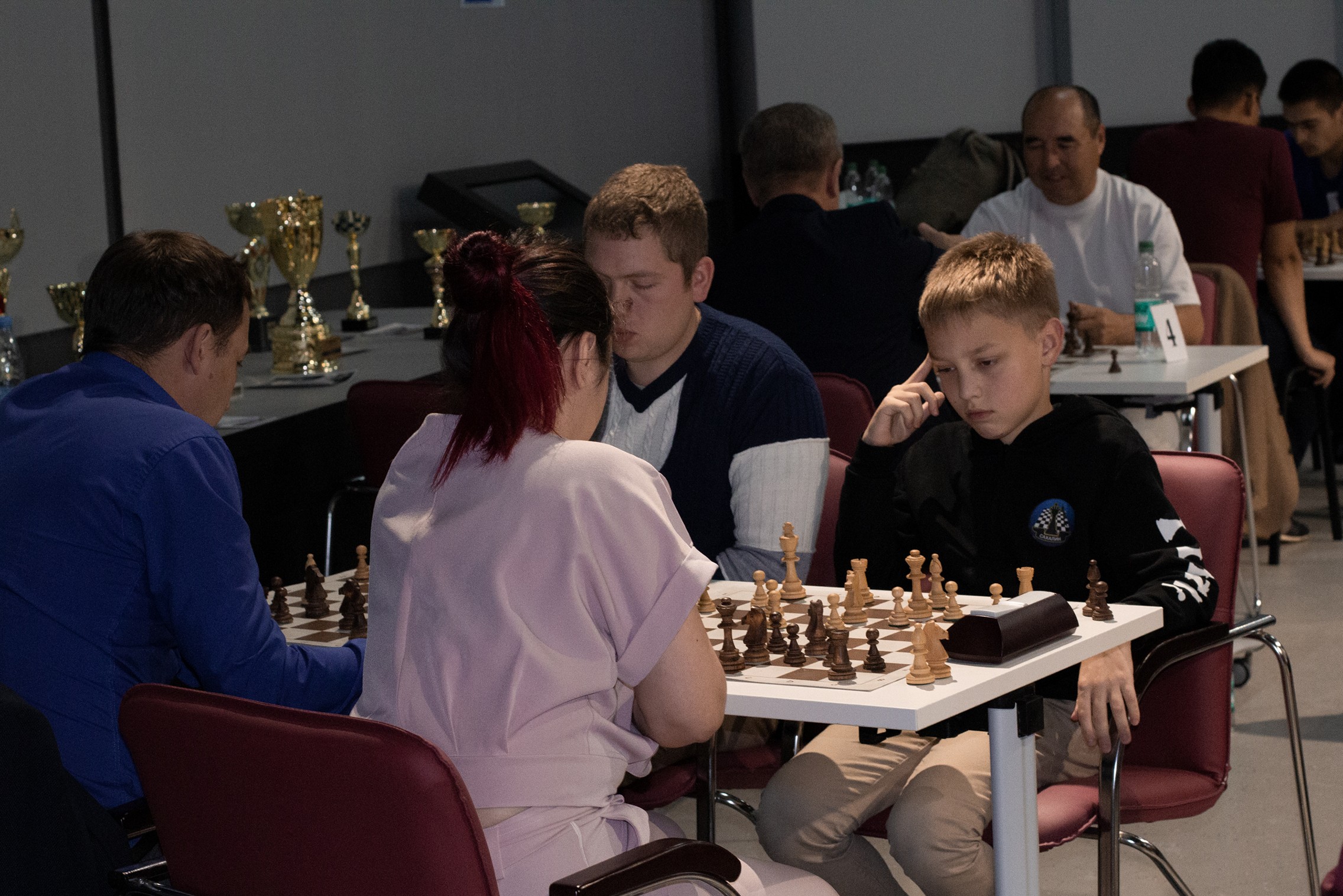 Блиц-турнир с участием международных гроссмейстеров Александра Рахманова и Марии Фоминых (фото Светланы Кругловой)