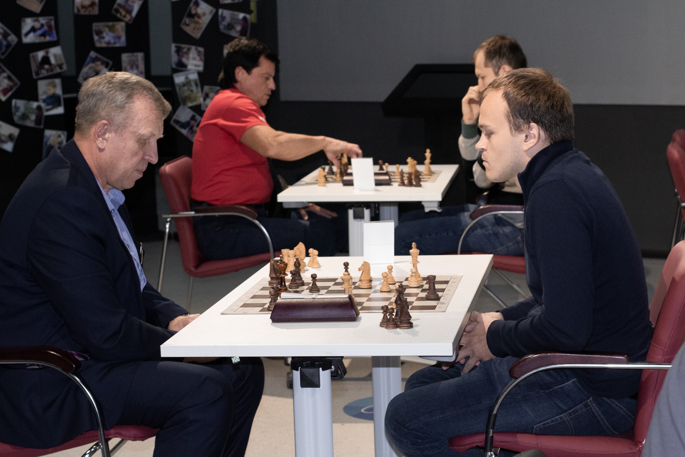 Блиц-турнир с участием международных гроссмейстеров Александра Рахманова и Марии Фоминых (фото Светланы Кругловой)