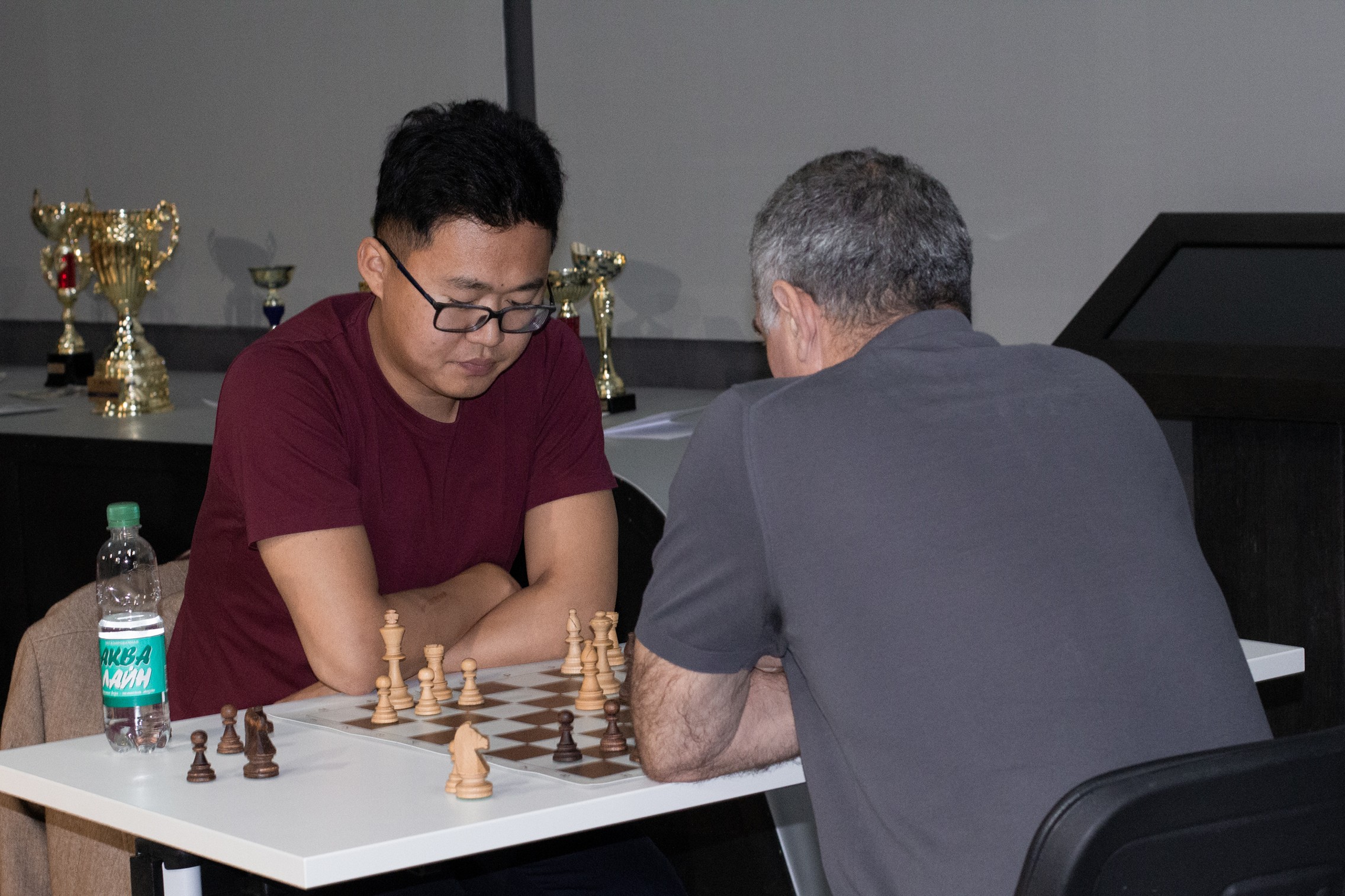 Блиц-турнир с участием международных гроссмейстеров Александра Рахманова и Марии Фоминых (фото Светланы Кругловой)