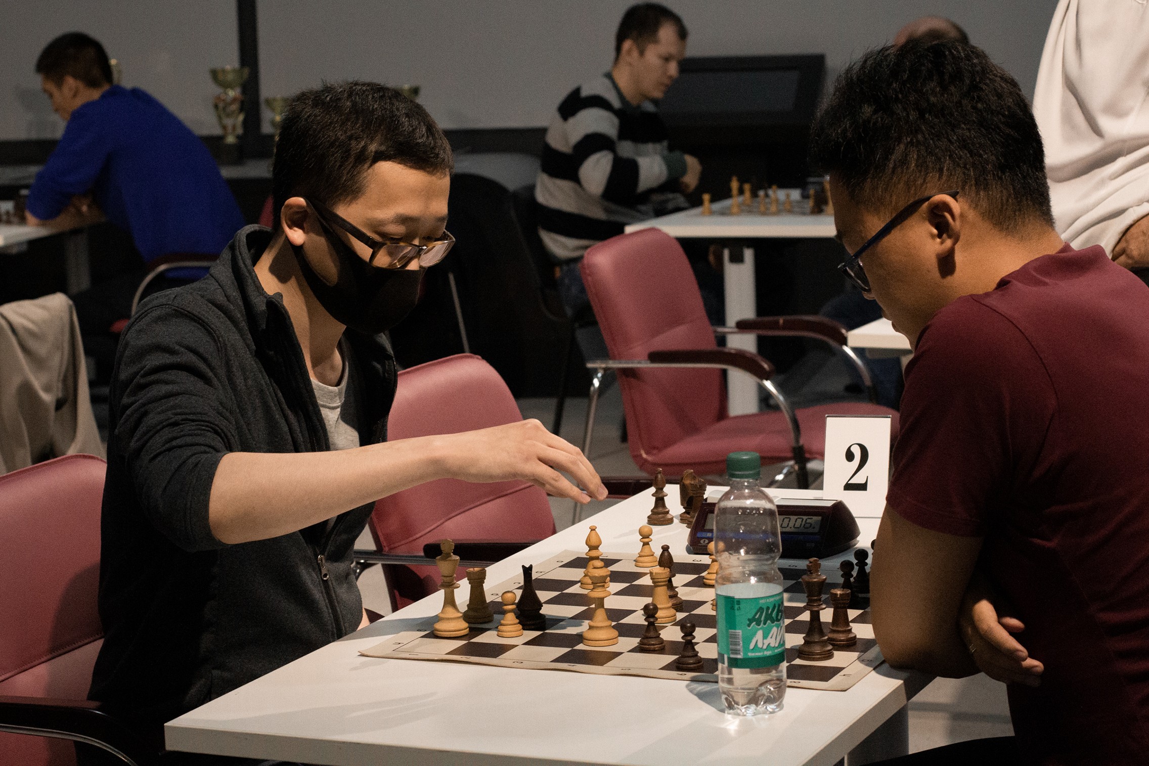 Блиц-турнир с участием международных гроссмейстеров Александра Рахманова и Марии Фоминых (фото Светланы Кругловой)