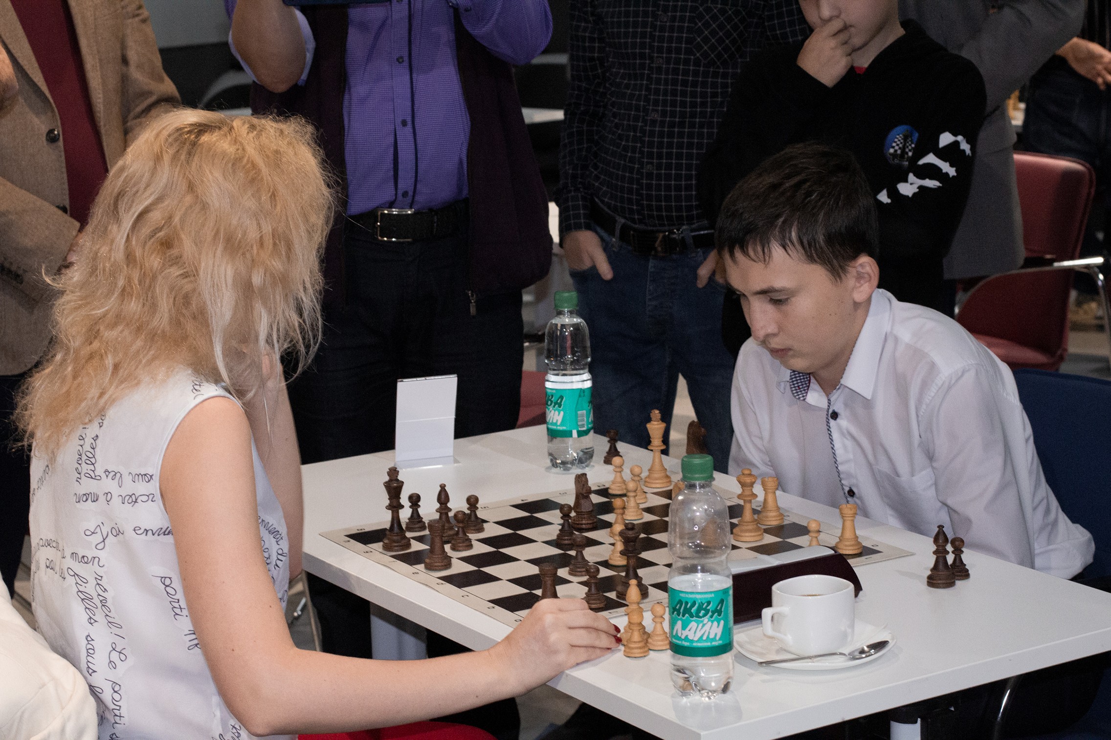 Блиц-турнир с участием международных гроссмейстеров Александра Рахманова и Марии Фоминых (фото Светланы Кругловой)