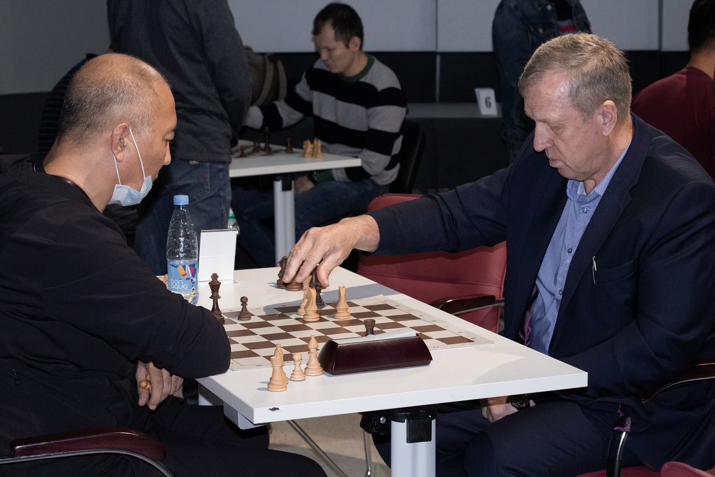 Блиц-турнир с участием международных гроссмейстеров Александра Рахманова и Марии Фоминых (фото Светланы Кругловой)