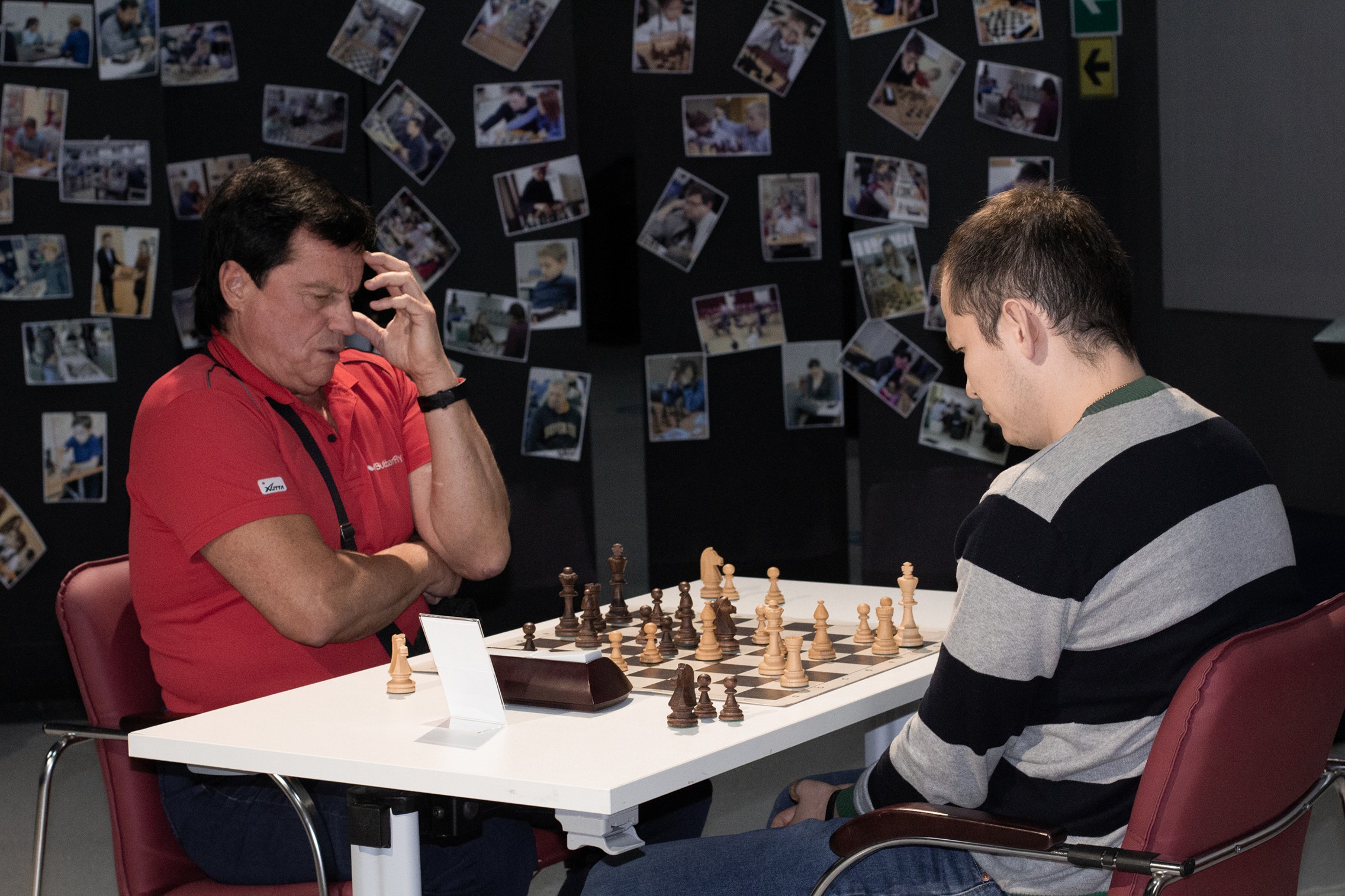 Блиц-турнир с участием международных гроссмейстеров Александра Рахманова и Марии Фоминых (фото Светланы Кругловой)