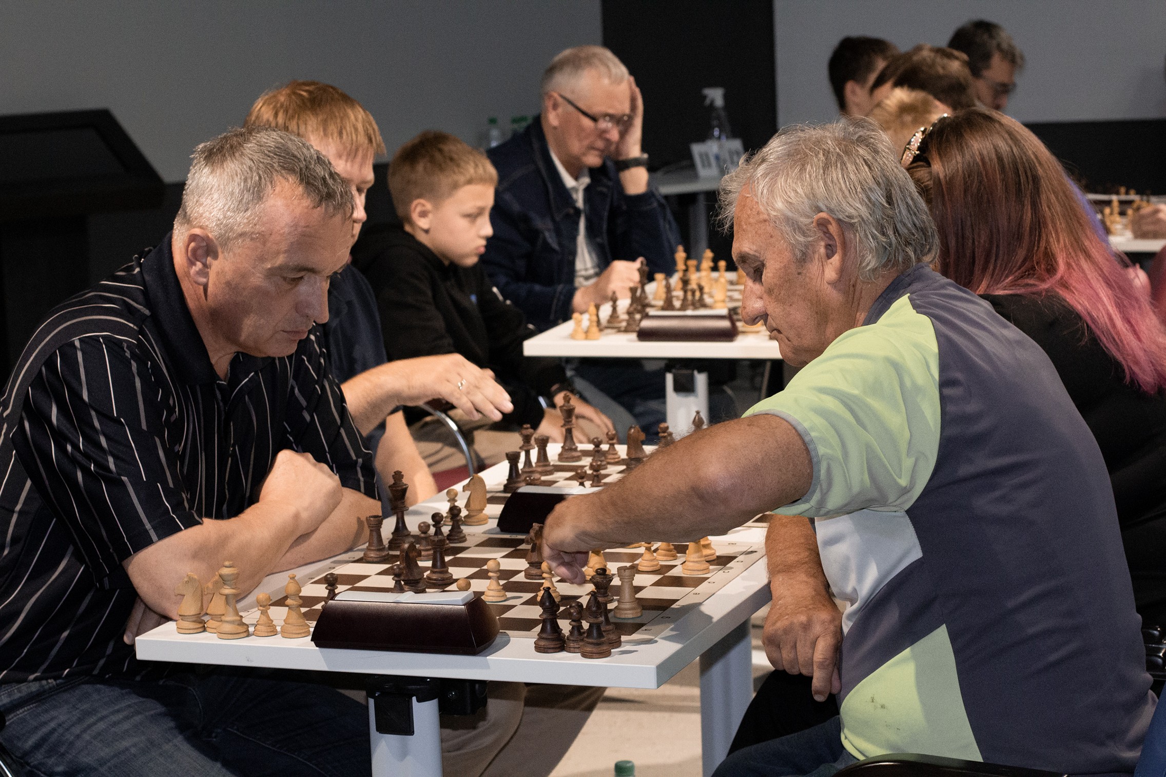 Блиц-турнир с участием международных гроссмейстеров Александра Рахманова и Марии Фоминых (фото Светланы Кругловой)