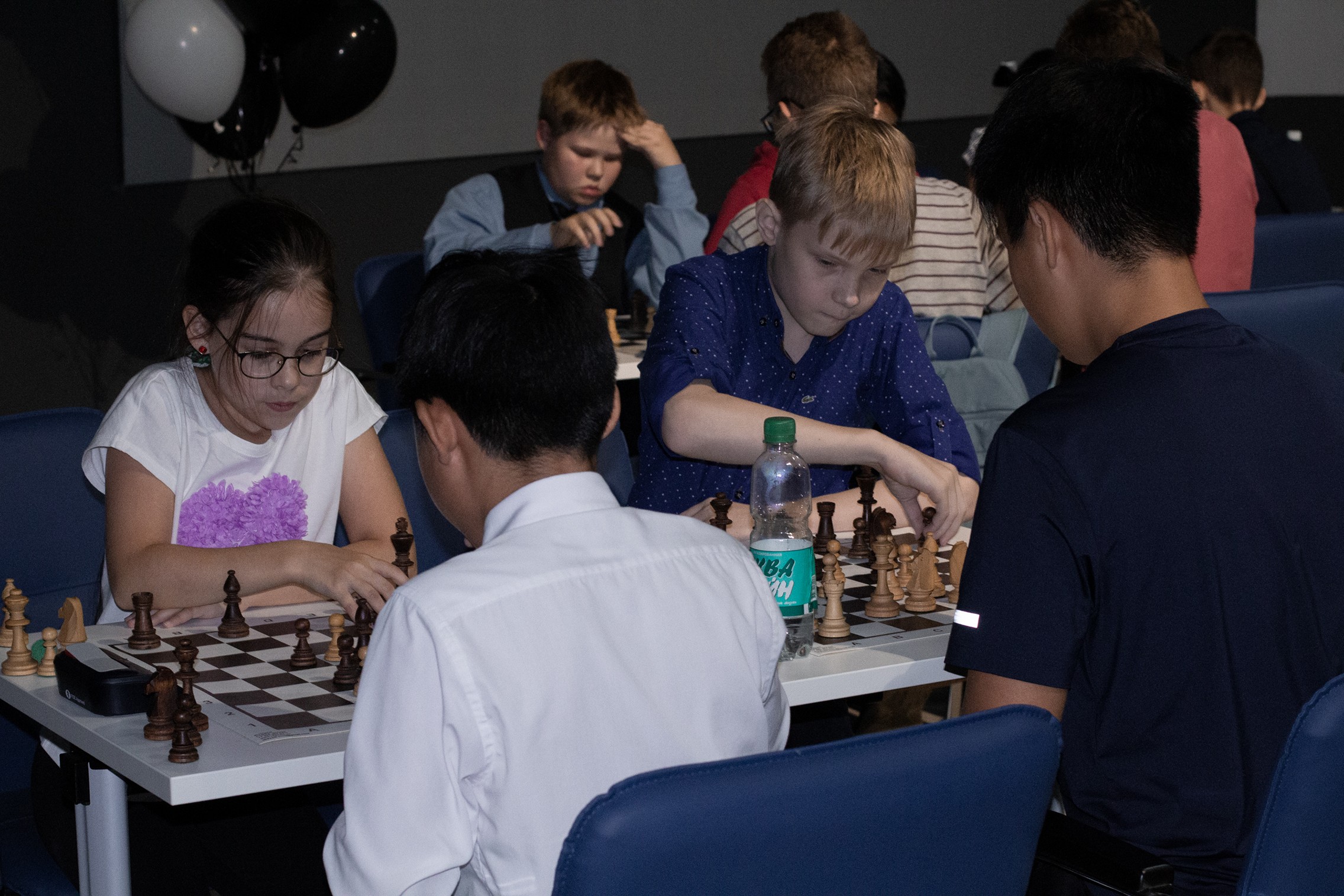 Блиц-турнир с участием международных гроссмейстеров Александра Рахманова и Марии Фоминых (фото Светланы Кругловой)