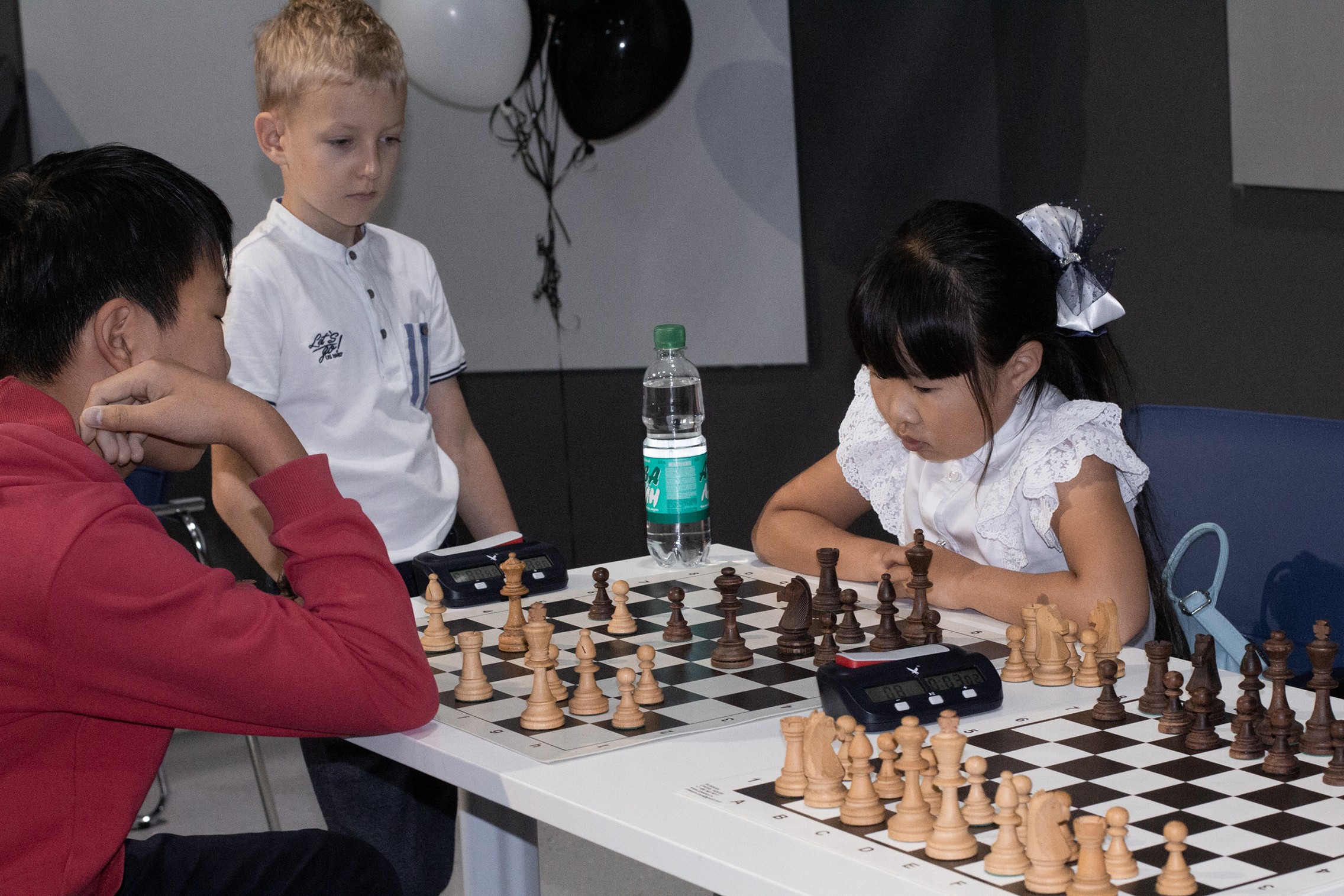 Блиц-турнир с участием международных гроссмейстеров Александра Рахманова и Марии Фоминых (фото Светланы Кругловой)